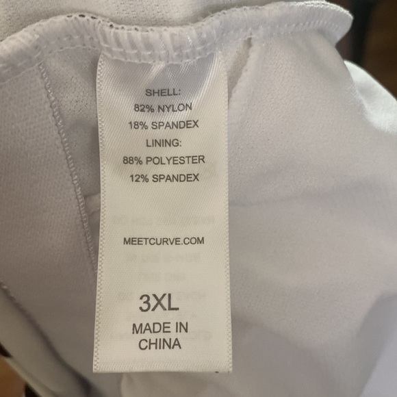 MEET CURVE Brown & White Sexy Stripe Backless One Piece Swimsuit 3 XL NEW - Picture 7 of 7